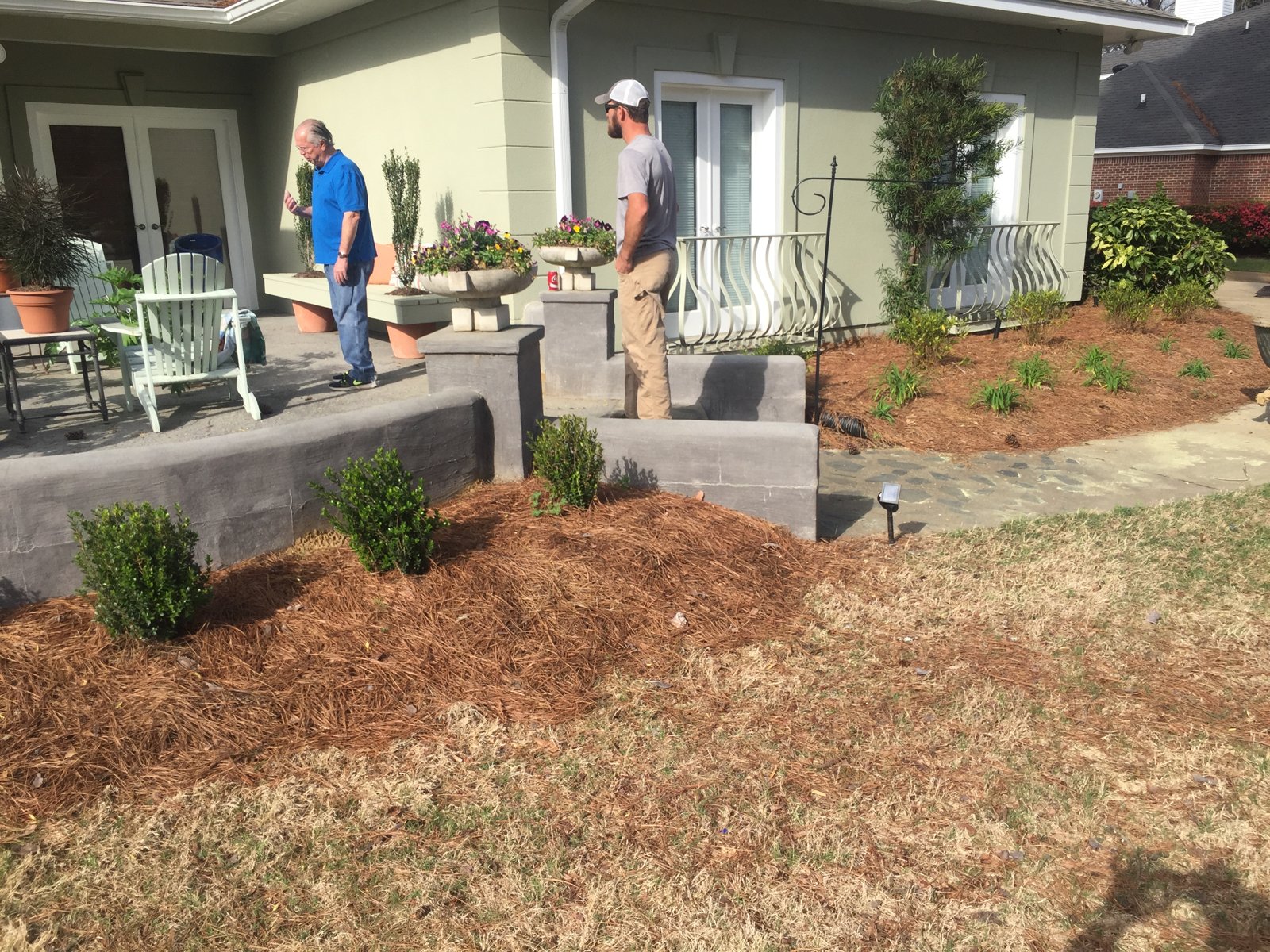 Before: original patio